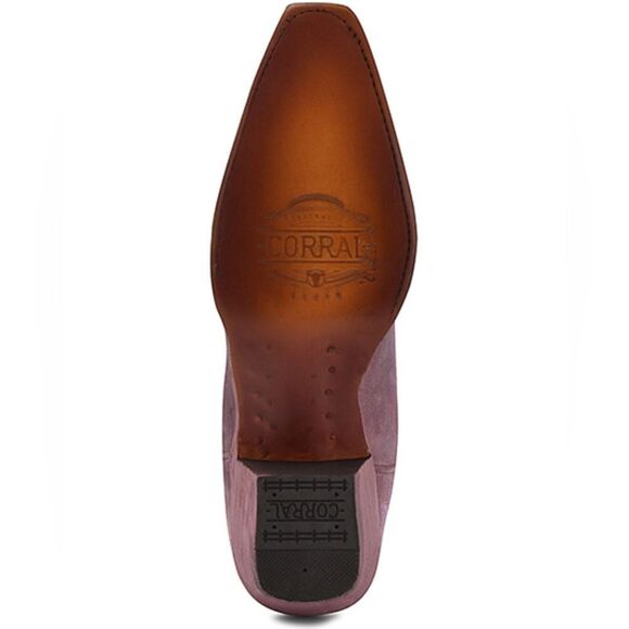 NWT Corral Women's Embroidered Western Boots - Snip Toe Pink Size 7 - Picture 5 of 11